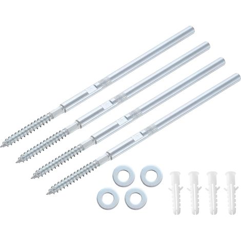 4 pcs Flottant Étagère Supports Métal Caché Étagère Soutien Supports 8 x 150mm Invisible Étagère Supports avec Vis pour Flottant Bois Étagères (1/5)
