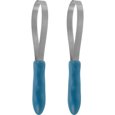 Brosse De Toilettage Pour Chevaux Lame De Toilettage Avec Poignée Grattoir À Poils Double Face Brosse Pour Chevaux En Acier Inoxydable (1/5)