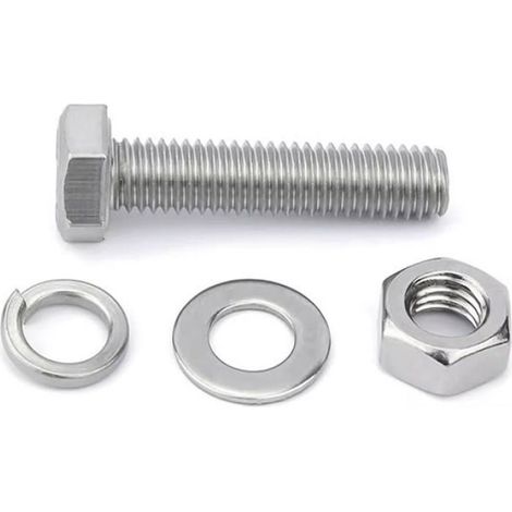Lot de 480 vis hexagonales et écrous hexagonaux, boulons en acier inoxydable pour fixation et assemblage (1/5)