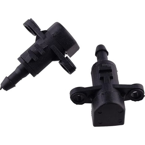 Scheibenwaschdüse - 2 Stück - Schwarzes ABS - Front-Wasserstrahl - Für Kia Rio Hyundai Elantra - Ref 986303X000 (1/5)