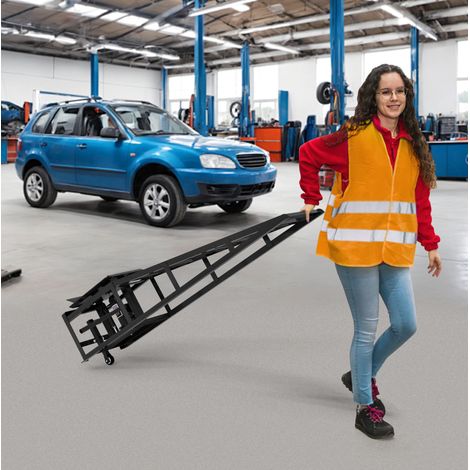 Coppia di rampe sollevatrici idrauliche 5T con ruote, 23–36 cm, nere HAVRYA (1/5)