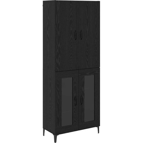 Maison Exclusive - Alacena Roble Negro 69,5 x 34 x 180 cm Madera