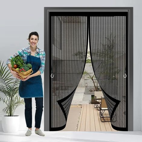 Rideau Moustiquaire Porte 100 x 105 cm Anti-Moustiques (1/5)