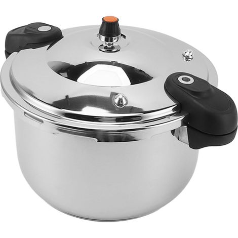 Schnellkochtopf 80 kPa, Doppelgriff, Edelstahl, großes Fassungsvermögen, für Gas- und Elektroherde, 10 l (1/5)