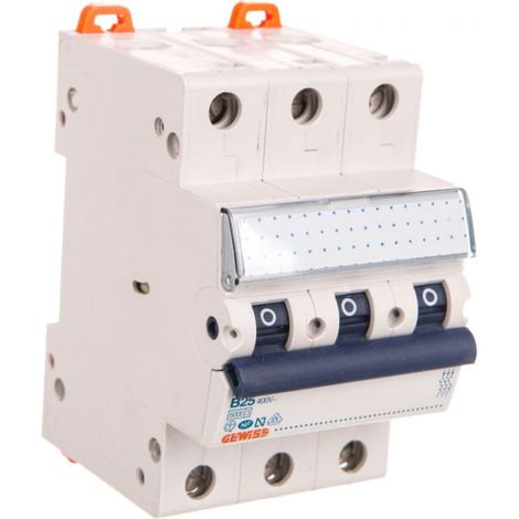 Interruttore automatico 3P B 25A 6kA MT60 B25 3P GW92269 /confezione da 2/