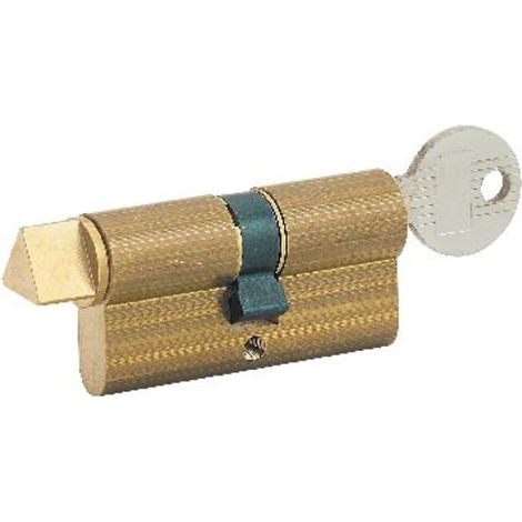 Cylindre à fonction "Pompier" 30 x 30 - double à triangle et clé de 14 mm (1/2)