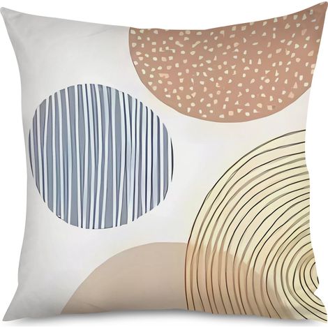 Housse de Housse Coussin Abstrait Géométrique Déco Maison (1/5)