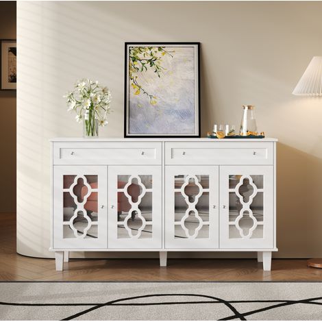 mobile credenza 140 cm con cassetti ante specchio OKMYHOME (1/5)