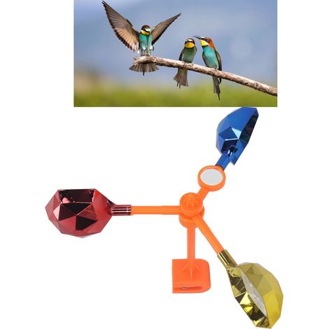 Répulsif à oiseaux à miroir actionné par le vent (1/5)
