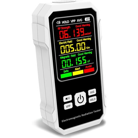 Détecteur de rayonnement électromagnétique multifonctionnel, testeur d'intensité de champ électrique, testeur d'intensité de champ magnétique, appareil de détection de puissance RF avec alarme sonore (1/5)