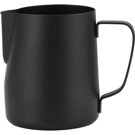 Pitcher à lait 600ML en acier inoxydable 304 style japonais pour mousse à café, idéal barista maison (noir) (1/5)