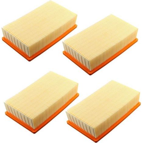 Lot de 4 filtres plat à lamelles pour aspirateur Hilti VC20/VC40/UM et Karcher NT25/NT35/NT45 - AIMOONSA (1/4)