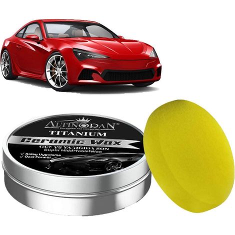 Cire céramique au titane, cire céramique pour l'entretien et la réparation des rayures automobiles, pâte de polissage pour la peinture de votre véhicule, protection longue durée (1/4)