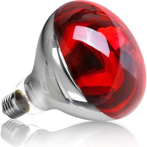Ampoules Infrarouges Chauffante E27 250W, R125 Ampoules Infrarouge, Lampe Chauffante Rouge Lampes, AC 220240V, Lampe Flexible Infrarouge Thermothérapie, pour Reptiles, Couveuse, Animaux de Compagnie (1/5)