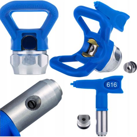 Ugello di Spruzzatura Bassa Pressione Zenthril SoftFlow 616 – Larghezza 30 cm  Compatibile con Graco, Titan, Wagner  Risparmio Vernice 50%