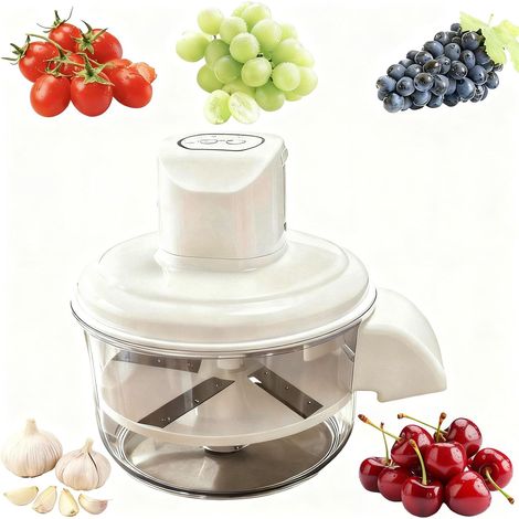 Peladora eléctrica automática de frutas, recargable, de acero inoxidable, para uvas, ajos y tomates, para uso doméstico. (1/5)
