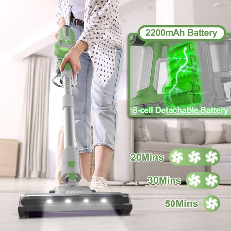 Aspirateur sans fil TASVAC S8 GREEN avec affichage LED et brosse à rouleaux souple (1/5)