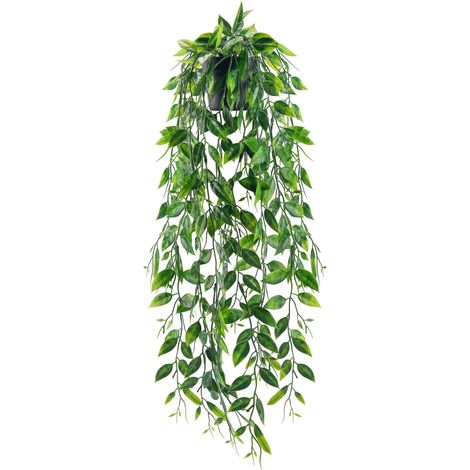 Plante Artificielle Tombante,Plantes Artificielles Interieur et Exterieur,Fausse Plante Convient pour Décorer Le Bureau,Salon,Cuisine,Jardin (1/5)