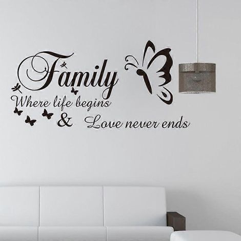58 x 29 cm Wandtattoos für Badezimmer, Vinyl-Aufkleber, Wandtattoos für Wohnzimmer und Familienzimmer (1/5)