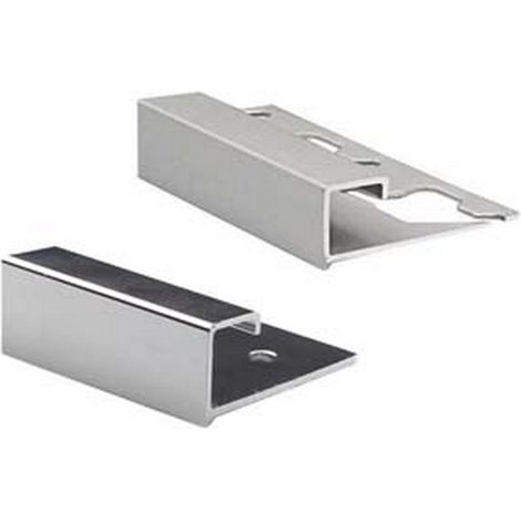 5PZ PROFILO ALUSQUARE MT.2,5 ALLUMINIO - mm.10 argento lucido