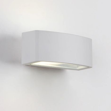 Applique da Esterno Biemissione IP65 E27 60W – Lampada da Parete Rettangolare in Alluminio Bianco, Nero o Grigio per Giardino, Terrazza, Facciate - Colore: Bianco