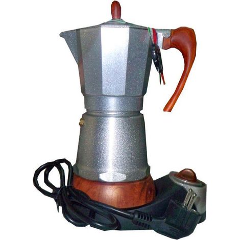 Cafetera eléctrica de aluminio 4 tazas 480 W