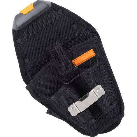 Sacoche à outils multifonctionnelle de 29 cm (11,4 pouces) avec ceinture porte-outils, organisateur d'outils pour électricien et charpentier, en tissu Oxford épais résistant à l'usure. (1/5)