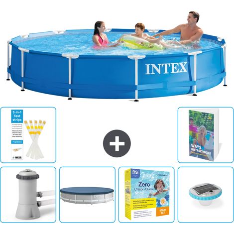 Frame Pool Rund - 366x76 cm - 7-teilig S178