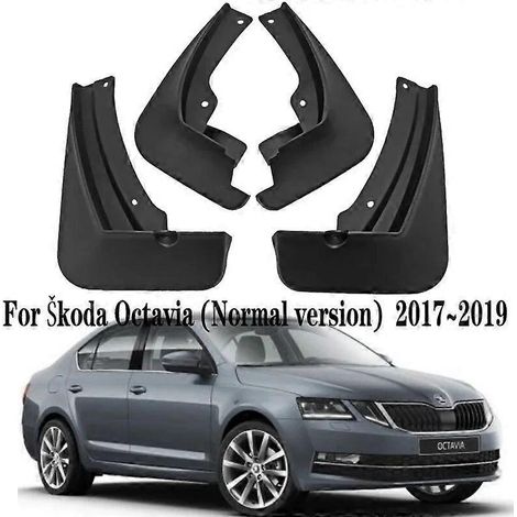 4-teiliges Set Schmutzfänger für Skoda Octavia MK3 (2017–2019) – Spritzschutz für Vorder- und Hinterräder – Standardausführung