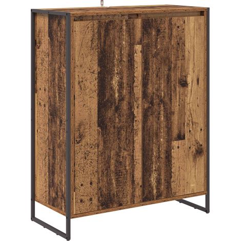 Shoe Cabinet Old Wood 79 x 36 x 100 cm Engineered Wood vidaXL