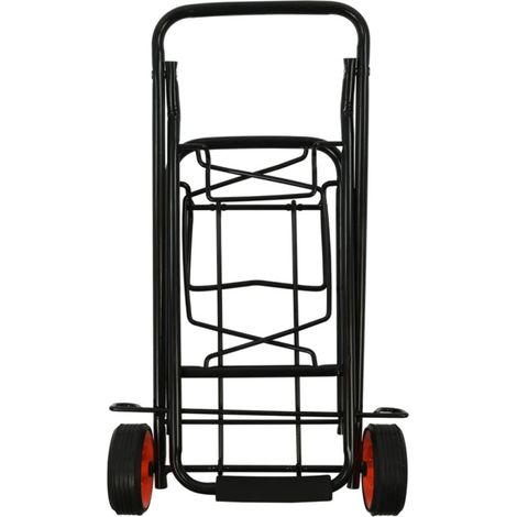 Chariot pliable 30kg – Avec sangle élastique – Dimensions déplié 360x375x870mm – Facile à plier et déplier – Proplus (1/6)