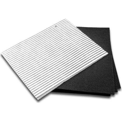 vhbw 2x Filter kompatibel mit Klarstein 60cm Dunstabzugshauben - 1x Aktivkohlefilter, 1x Fettfilter