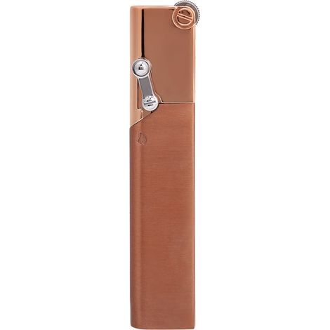 Briquet à gaz butane rechargeable mince et anti-vent portable (Noir) (1/5)