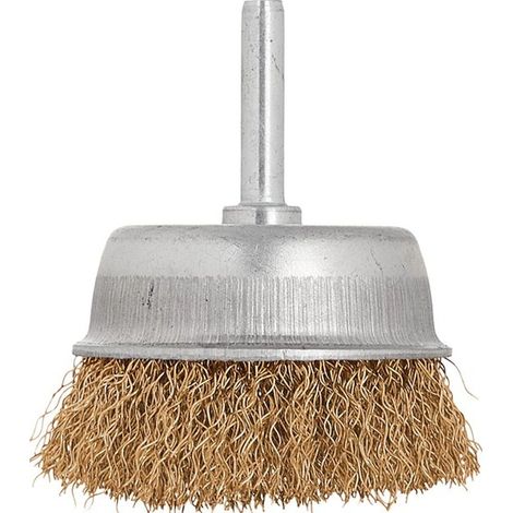 Cepillo frontal de alambre de latón de 60 mm con pasador