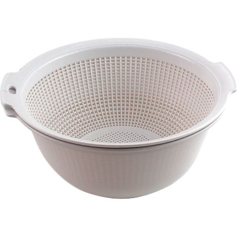 Panier de lavage de cuisine en plastique double couche, 2 pièces (1/4)