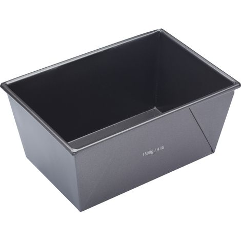 MasterClass 4lb Loaf Tin with PTFE, PFOA and BPA Free Non Stick, Robust 1mm Carbon Steel, 24 x 16 x 12cm Large Bread Pan Pan