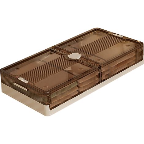 Organisateur Roulant Sous Lit Coffee Short Plastique Transparent avec Roues et Rangement Ample pour Dormitorie et Chambre (1/5)
