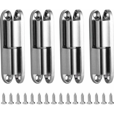 Charniere Porte Placard, 4pcs Charnières de Portes avec Vis 231-1 Charnière Porte Inoxydable Démontable, Paumelles de Porte pour La Maison Meubles Matériel Armoire Garde Porte Tiroir (1/4)