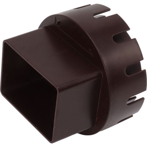 Adaptateur de descente de gouttière en plastique, adaptateur de remplacement, convertisseur de tuyau de descente avec vis, marron, taille S, 2 x 3 pouces (1/5)