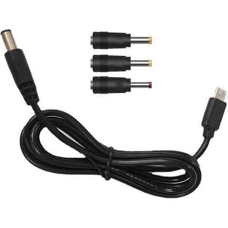 USB-C-PD-auf-12V-2,5/3,5/4,0/5,5-mm-Stromversorgungskabel für Dot 3/4 Router/DVR (1/5)