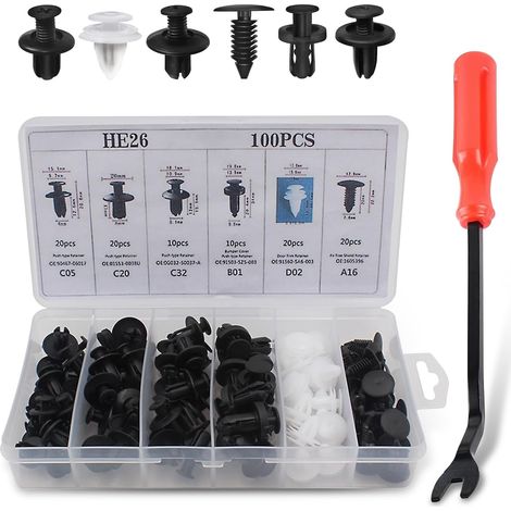Pare-chocs fixationen kit rivets universel 100 pièces, Maison, Jardin, Cuisine, Bain (1/5)