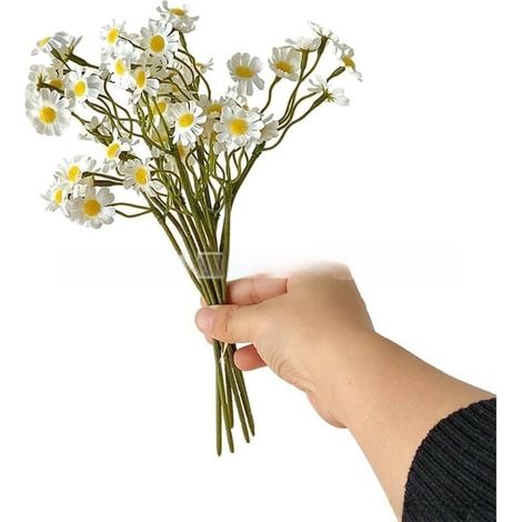 Bouquet de fleurs artificielles en soie à 6 tiges pour mariage, décoration d'intérieur, accessoire de photographie, centre de table, fête, événement (1/4)