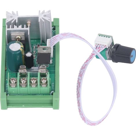 Régulateur de vitesse pour moteur DC 12-55V, module de commande PWM rail DIN, contrôleur de moteur à modulation de largeur d'impulsion. (1/5)