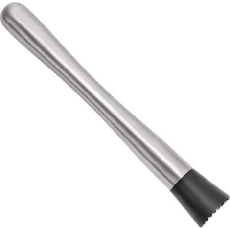 Silver steel cocktail muddler (1/5)