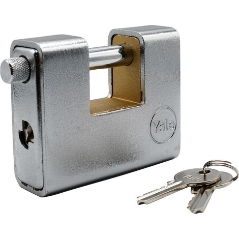 LUCCHETTO CORAZZATO mm 91 - cifratura unica (2 chiavi)  - YALE