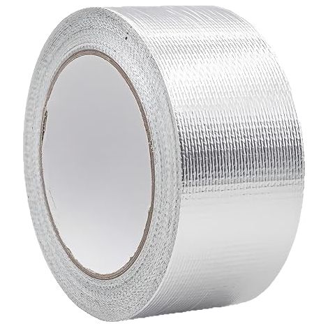 Aluminum Tape 5cm x 20m Aluminum Tape Waterproof Thermal Insulation Waterproof for Metal Surface Repair (1/5)
