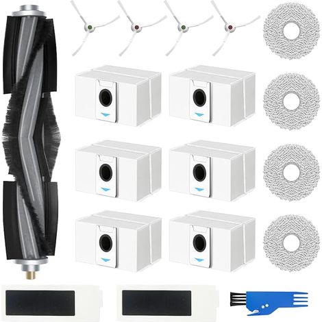Kit di accessori FOREHILL per Deebot T20 Omni / T20e Omni: 18 accessori di ricambio per robot aspirapolvere - 1 spazzola principale, 6 sacchetti (1/5)