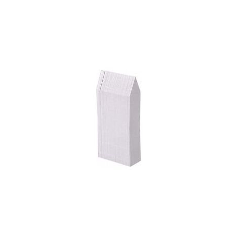 100 weiße Pflanzenetiketten aus Kunststoff, 10 x 2 cm - Crezuo (1/4)