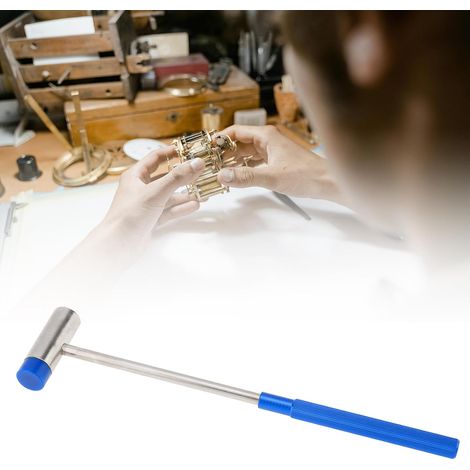 Double tête petit marteau mini marteau en métal tête ronde montre réparation blocs de construction bricolage outil de réparation pour l'artisanat, la montre, le réglage, le travail du bois (1/5)