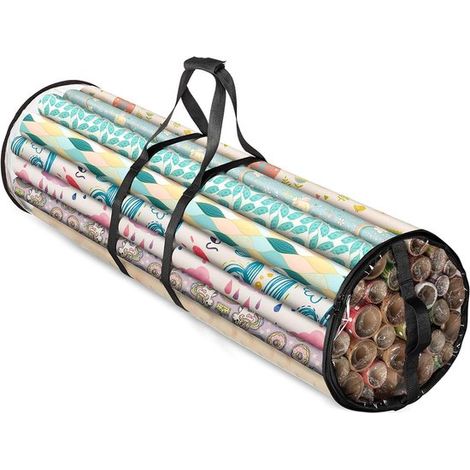 Geschenkaufbewahrungsbeutel,80 x 22 cm,Runder Aufbewahrungsbeutel,Zylindrischer Aufbewahrungsbeutel,Dekorative Geschenktüte aus Papier (1/5)